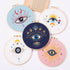 Harimau 5pcs Beginner Embroidery Kit,Eye Pattern,Cross Stitch Kits, Including Stamped Embroidery Cloth with 2 Embroidery Hoops, Multicolor Color T...