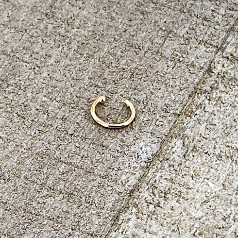 Body Candy Tiny Nose Ring Hoop 20 Gauge 1/4" Solid 14k Yellow Gold Nose Hoop Xtra Small Diameter...