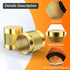 25 Pcs 1/4" Flare Cap, Round Brass W/Neoprene O Ring Seal, Plumbing, HVAC, Fittings & Valves Flare Tube Fittings Caps...