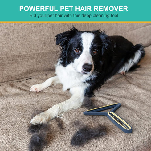 2 Pack Pet Hair Remover, Reusable Dog Hair Remover&Cat Hair Remover, Portable Lint Remover to Remove Pet Short and Long Hairs for Carpet, Car Mat,...