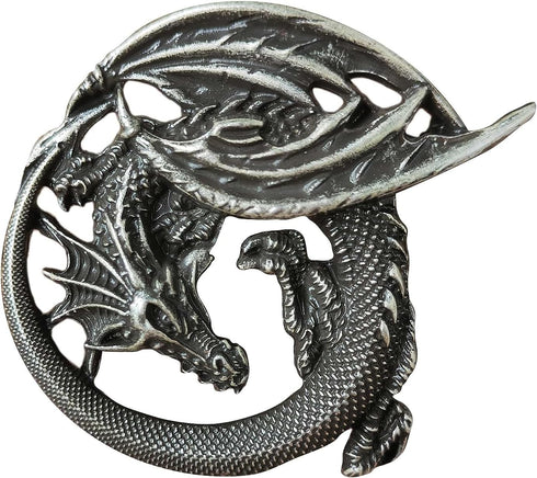 Carved Dragon Brooch Men Jewerly Accessories...