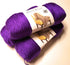 Soft & Shiny Yarn by Loops & Threads - 1 Skein - 6 Ounces - 311 Yards - Purple......