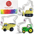 Construction Cookie Cutters 3-Pc. Set Made in USA by Ann Clark, Bulldozer, Dump Truck, Tractor...