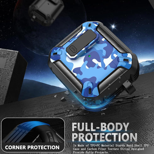 AirPods 3rd Generation Case with Cleaner kit?Carbon Fiber Full Body Shockproof Hard Shell Protection Design Case for Apple Airpods 3 Gen Charging ...