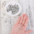 450 Piece Jewelry Making Accessories Kit Include 200 Fold Over Cord End Caps Crimp End Tips 200 Jump Ring Connectors and 50 Lobster Claw Clasps fo...