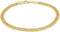 Barzel 18K Gold Plated Rambo Cuban Curb Anklet for Women, 10 Inches - Made In Brazil...