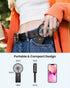 Mini Handheld Portable Foldable Small Fan USB Rechargeable Personal Fan Neckable Desktop 4-speed 3-in-1 Mute Handheld Small Fan 6-15 Hours Continu...