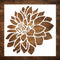 Large 12x12 Inch Dahlia Stencil for Painting on Walls,Wood, Canvas, Paper, Fabric and Furniture - Flower Stencil - Stencils for Crafts Reusable - ...