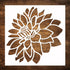 Large 12x12 Inch Dahlia Stencil for Painting on Walls,Wood, Canvas, Paper, Fabric and Furniture - Flower Stencil - Stencils for Crafts Reusable - ...