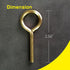 5/32" Standard Hex Dogging Key, Allen Key Sets Wrench Fit on Keychain Push Bar Panic Exit Device Keys - 5 Pack...