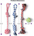 Fida Dog Rope Toys 4 Pack, Puppy Teething Sturdy Cotton Chew Tug Ropes Indoor/Outdoor, Exercise Interactive Tug o'war Toys Set for Boredom Small-M...