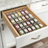 Spice Drawer Organizer, Spice Rack Drawer for Kitchen,4 Tier Clear Acrylic? Expandable From 13" to 26" Spice Rack Tray for Cabinet/Countertop(4 Pc...