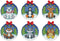 Design Works Crafts Rustic Animals Counted Cross Stitch Ornament Kit - Set of 6...