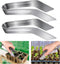 2 Pcs Seedling Transplant Tongs- 6.7 Inch Stainless Steel Gardening Plants Transplant Tongs- Seedling Remove Transplant Pliers for Reducing Root D...