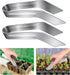 2 Pcs Seedling Transplant Tongs- 6.7 Inch Stainless Steel Gardening Plants Transplant Tongs- Seedling Remove Transplant Pliers for Reducing Root D...