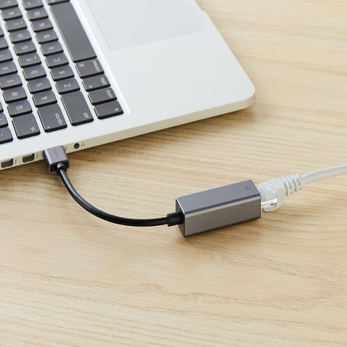 Amazon Basics Aluminum USB 3.0 Gigabit Ethernet Adapter, Gray, 1.97 x 0.83 x 0.59 inches...