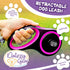 Dog Leash Retractable,Sturdy, Heavy-Duty, Tangle-Free, Soft,Anti-Slip Handle & Easy One Hand Brake for Puppy, Small, Medium, Large Breeds Dogs (Pi...