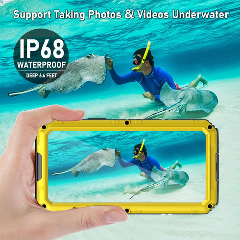 Beasyjoy for iPhone 12 Case, Waterproof Heavy Duty Case with Built-in Screen Protector Full Body Rugged Protective Cover, Military Grade Shockproo...