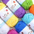 12 Acrylic Yarn Skeins Mini Craft Yarn, 12 Colors Starter Crochet Bulk Yarn for Child, Adult Knitting Crochet Crafts (12 x 15g)......