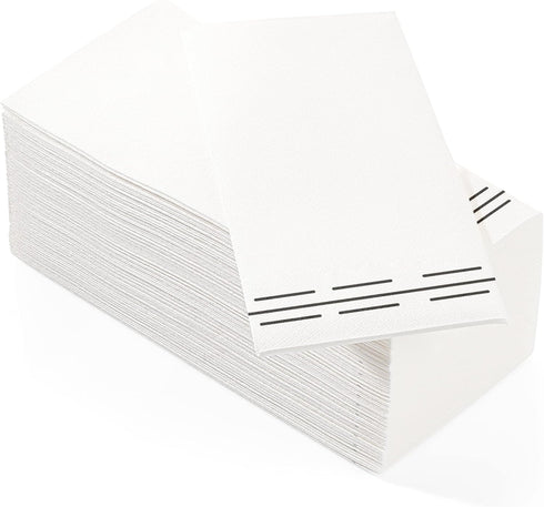50 Pack Linen Feel Guest Paper Hand Towels | Disposable Super Absorbent Airlaid Paper Towels For Bathroom, Party, Weddings, Or Events | 12 x 17 In...