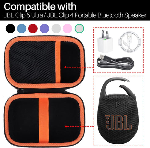 Hard Case Compatible with JBL Clip 5 Clip 4 Portable Bluetooth Speaker...