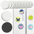 15Pcs Magnetic Mini Canvas Boards for Painting Small Canvases Boards DIY Decorative Magnets Painting Crafts Gifts?3",Round Shape?...