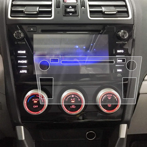 Red Hound Auto Touch Display Protector 2016-2018 Compatible with Subaru Forester Starlink Screen Saver 1pc Custom Fit Invisible High Clarity Minim...