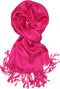 Achillea Large Soft Silky Pashmina Shawl Wrap Scarf in Solid Colors...