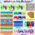 134 Pcs Video Game Party Favors, Includes Video Game Slap Bracelet Keychain Stamper Whistle Mesh Bag Card Stickers Tattoos for Kids Gaming Party F...