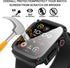 Suoman 1 PC Waterproof Case for Apple Watch Series 9/8/7 45mm Screen Protector,?Dazzling Cool Armored ? Tempered Glass Screen Protector Cover for ...