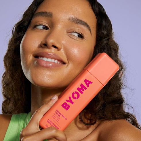 BYOMA Brightening Toner - Gently Exfoliating, Brightening Facial Toner with Lipids & Lactic Acid - Alcohol Free Toner - Brighten & Hydrate Skin - ...