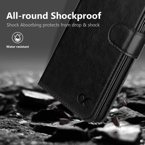 OCASE Compatible with Samsung Galaxy S9 Plus Leather Flip Case - Wallet Case with Card Slot, Kickstand, Magnetic Closure (Black)...