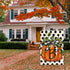 AVOIN colorlife Fall Monogram Letter B Garden Flag Polka Dot Pumpkin 12x18 Inch Double Sided Outside, Small Burlap Family Last Name Initial Yard D...