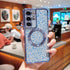 for Samsung Galaxy S21 Ultra Case Compatible with MagSafe Cute Leopard Glitter Magnetic Phone Case Luxury Plating Clear Camera Cover Shockproof So...