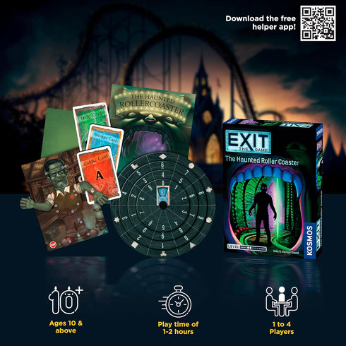 Exit: The Haunted Roller Coaster | Exit: The Game - A Kosmos Game from Thames & Kosmos | Family-Friendly, Card-Based at-Home Escape Room Experienc...