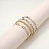 Sanfenly Gold Beaded Bracelets For Women, 14k Real Gold Plated Bead Stretch Stackable Stacked Stacking Stretchy Layered Trendy Simple Pearl Turquo...