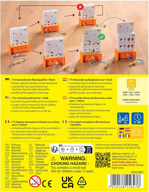 HABA Logic! CASE Starter Set - Brain Building Puzzles for Ages 5+...