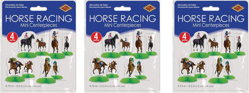 Horse Racing Mini Centerpieces Pack of 3...