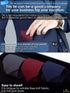 Men's Pointed Knit Tie Necktie Width 2.75 inches Washable Solid Color Shoking Hot Neon Pink...