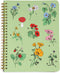 ban.do Rough Draft Mini Spiral Notebook with Saying, 8.5" x 6.75" with Pockets and 160 Lined Pages, Botanical Green...
