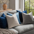 MIULEE Velvet Throw Pillow Covers 18x18 Inch, Pack of 2 - Dark Blue, Super Soft Decorative Square Cushion Cases Modern Luxury Home Decor for Sofa,...