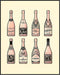 Posterizer 1 pcs-Preppy Girly Print-Aesthetic Cocktail Bottles-Abstract & Modern Art- Gifts for Women-Living Room Bedroom Decor- unframed wall art...