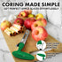 Zulay Premium Apple Corer - Easy to Use Durable Remover for Pears, Bell Peppers, Fuji, Honeycrisp, Gala and Pink Lady Apples - Stainless Steel Cup...