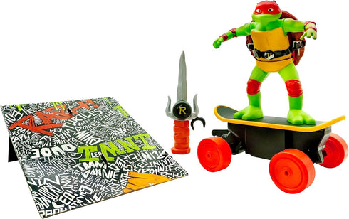 Teenage Mutant Ninja Turtles Raphael Cowabunga Skate RC - Imitates Real Skate Tricks - 2.4 GHz Remote Control - Ages 5+...