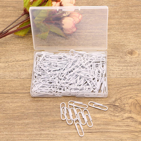 28mm Small Vinyl Coated Paper Clips Bookmarks Smooth Decorative Memo Note Office Clips for Document Organizing Classifying Professional Work Home ...