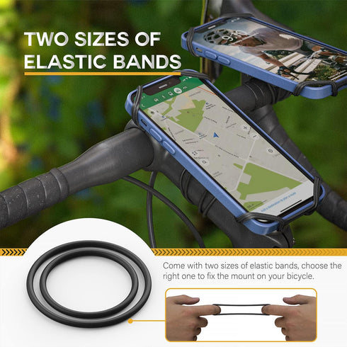 TUSITA 2 in 1 Bike Mount Quick Release, Quarter Turn Compatible with Garmin Edge GPS Computer, iPhone 14 13 12 Pro Max, Samsung Galaxy Note 20 S21...