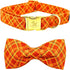 Elegant little tail Dog Collar, Fall Dog Collar Plaid Holiday Pet Collar Dog Halloween Dog Bow Collar Pet Durable Adjustable Girl Boy Dog Collar f...