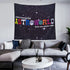 Astronomical World Funny Black Flags Tapestry Wish You Were Here 4.3x5 Feet Flag Banner - Unique Black and White Home Decor for College Dorm Room,...