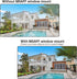Window Mount for Wyze Cam V3/V3 Pro/V4, Angle Tilt (Up/Down/Left/Right), No Screws, No Reflections, Damage-Free, Glass Windows/Doors Bracket Holde...