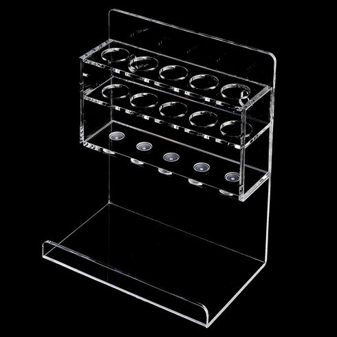 MyGift Wall Mounted Clear Acrylic Dry Erase Marker Holder Organizer for 5 Markers and Eraser, Hanging Whiteboard Accessories Rack for Office Home ...